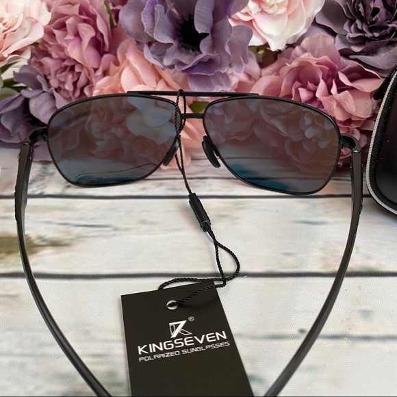 KINGSEVEN Classic Red Polarized Sun Glasses - Picture 9 of 15